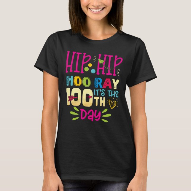 Angesagter Angesagter Urlaub Es ist der 100. Schul T-Shirt (Vorderseite)
