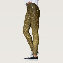 Angesagter sexy Hintern Golden Black Glitzer Leggi Leggings