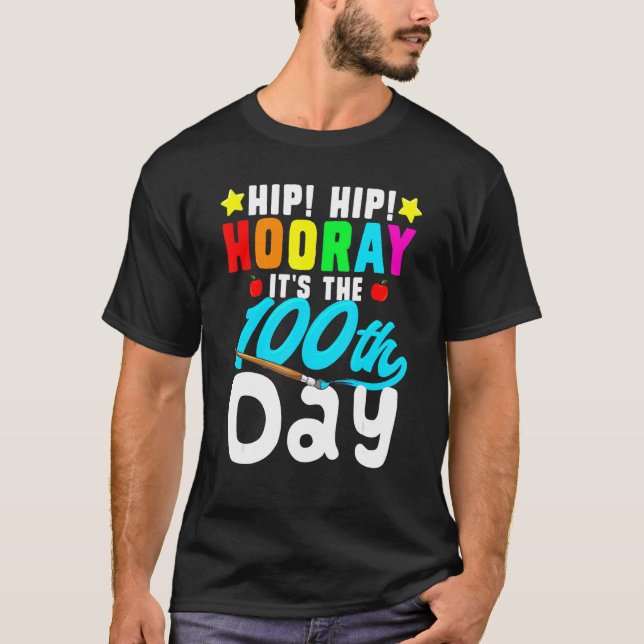 Angesagter Urlaub Der 100. Schultag T-Shirt (Vorderseite)