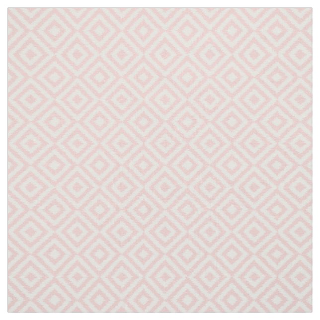 Angesagtes, hellrosa Ikat Diamond Squares Mosaikmu Stoff (Muster)