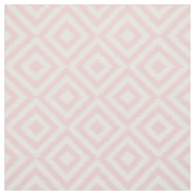 Angesagtes, hellrosa Ikat Diamond Squares Mosaikmu Stoff (Muster)