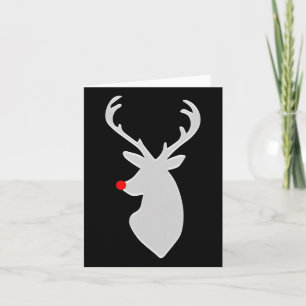 Angesagtes Hirsch mit Rudolph Nose Weihnachtsgesch Karte
