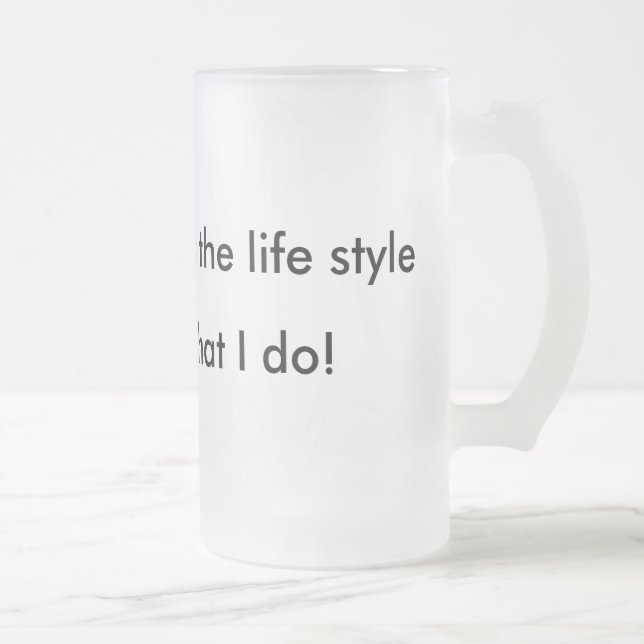 Angesagtes Hopfen, ist der Lebensstil, Rap, ist, Mattglas Bierglas (Rechts)