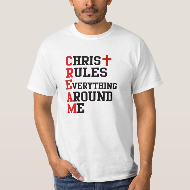 ANGESAGTES HOPFENinspiriertes CHRISTLICHES T-SHIRT (Vorderseite)