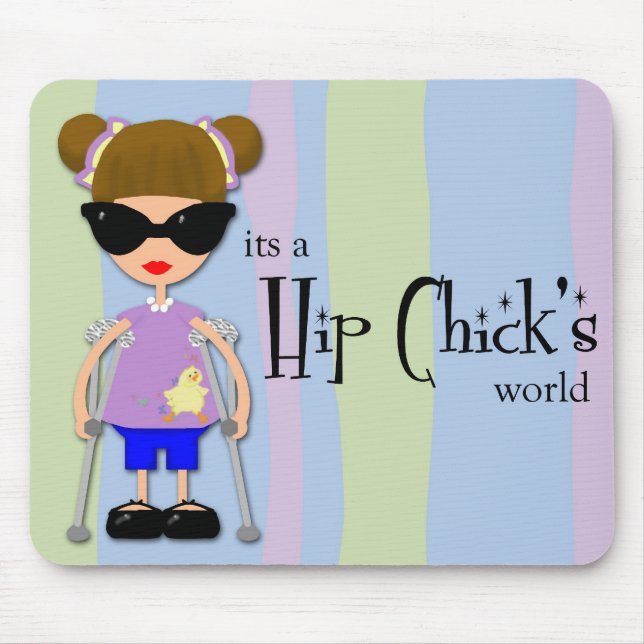 Angesagtes Küken Mousepad (Vorne)