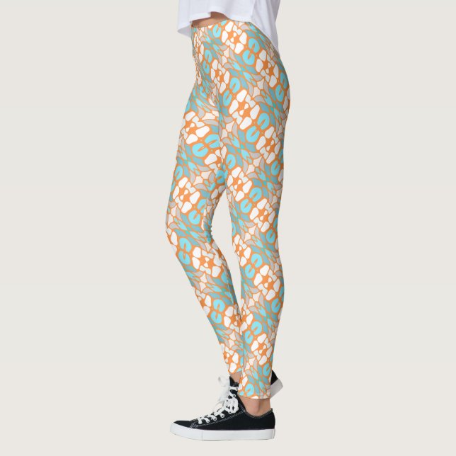 Angesagtes Orange Yellow Turquoise Leggings (Links)