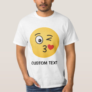Angesicht, die einen Kuss werfen T-Shirt
