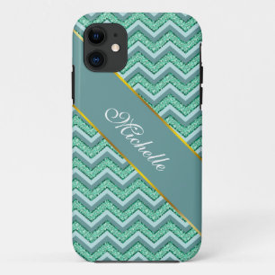 Angesicht Emerald Zickzack Pattern Case-Mate iPhone Hülle