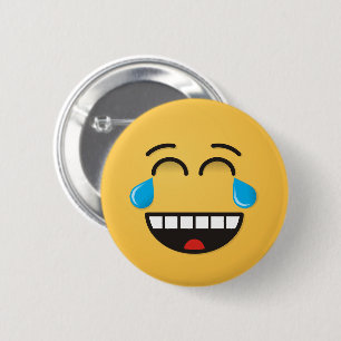 Angesicht mit Tränen der Freude Button