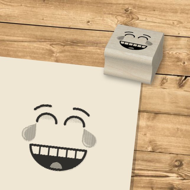 Angesicht mit Tränen der Freude Gummistempel (Von Creator hochgeladen)