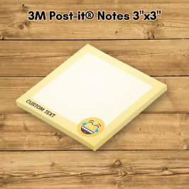 Angesicht mit Tränen der Freude Post-it Klebezettel