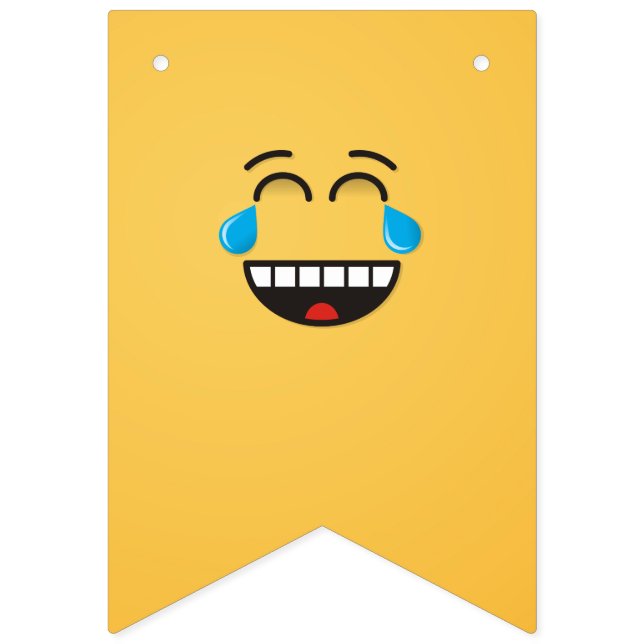 Angesicht mit Tränen der Freude Wimpelkette (Erste Fahne)