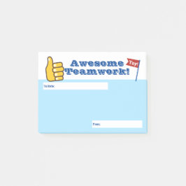 Angestelltanerkennungspost-itpreisteamwork Post-it Klebezettel