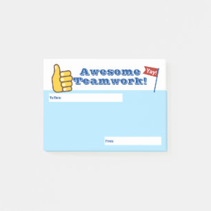 Angestelltanerkennungspost-itpreisteamwork Post-it Klebezettel