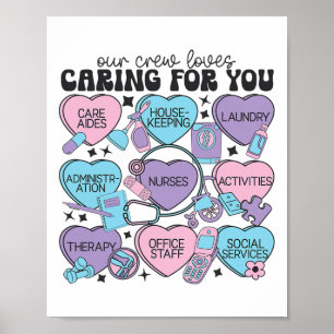 Angestellte der veralteten Lebensfazilität Valenti Poster