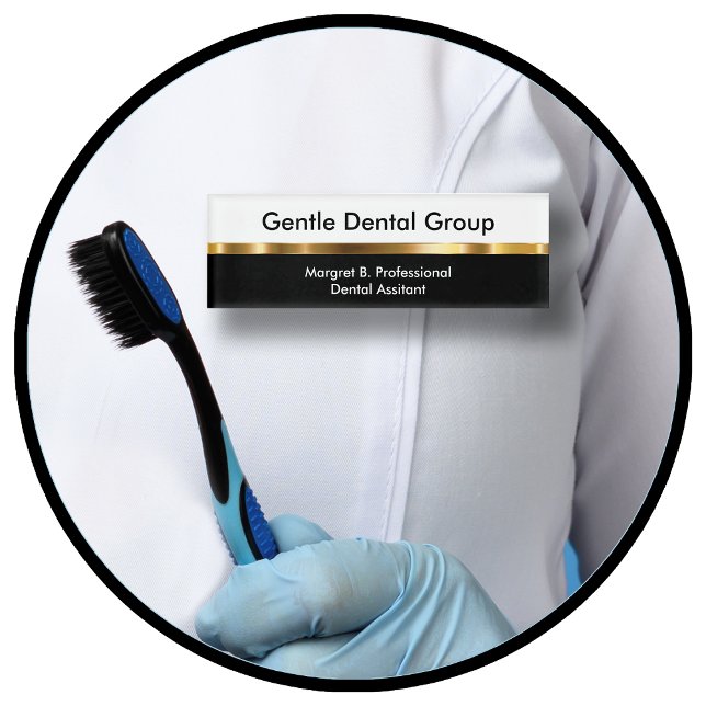 Angestellte des Classy Dentist Office Namenschild (Von Creator hochgeladen)