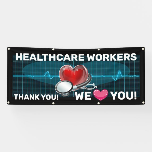 Angestellte im Gesundheitswesen Banner (Horizontal)