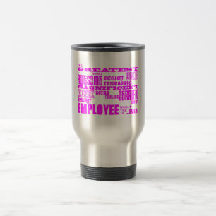 Angestellte: Rosa bestster Angestellter Reisebecher