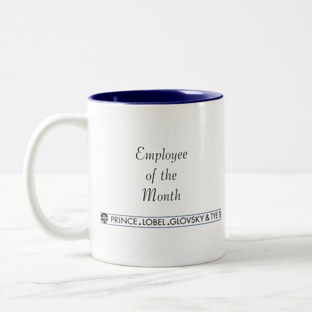 Angestellter der Monats-Tasse Zweifarbige Tasse (Links)