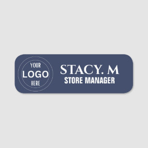 Angestellter des Logos für moderne Kleinunternehme Namensschild