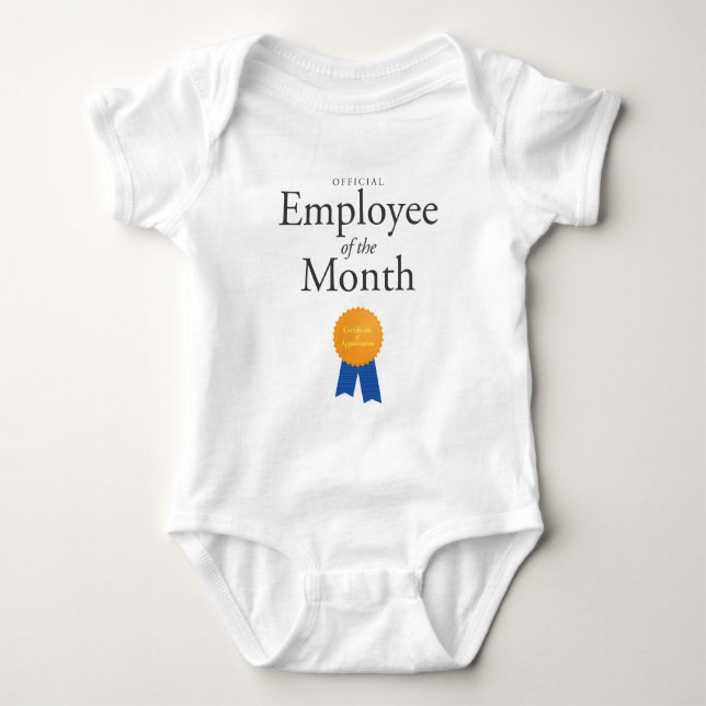 Angestellter des Monats auf Baby-Bodysuit Baby Strampler (Vorderseite)