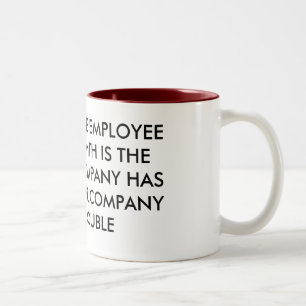 ANGESTELLTER DES MONATS ZWEIFARBIGE TASSE
