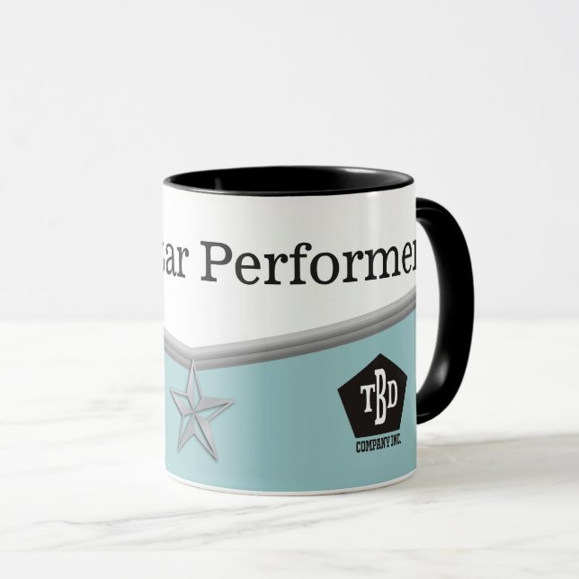 Angestelltleistungssternausführend-Preis-Tasse Tasse (VorderseiteRechts)