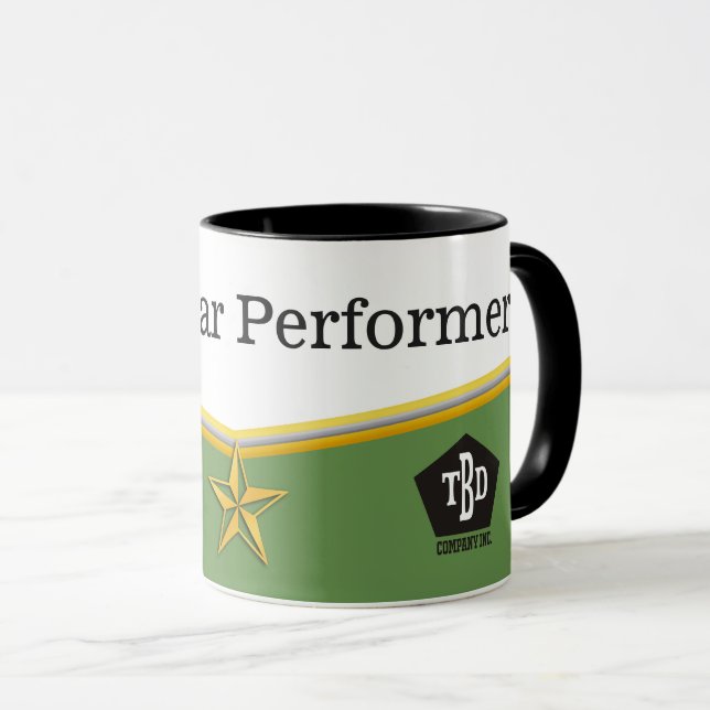 Angestelltleistungssternausführend-Preis-Tasse Tasse (VorderseiteRechts)