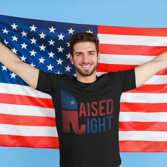 Angestiegen rechts Vintage Republikaner T-Shirt (Von Creator hochgeladen)