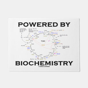 Angetrieben durch Biochemie Krebs Zyklusgeek-Spaß Fußmatte
