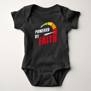 Angetrieben durch den Glauben Christlich Inspirier Baby Strampler