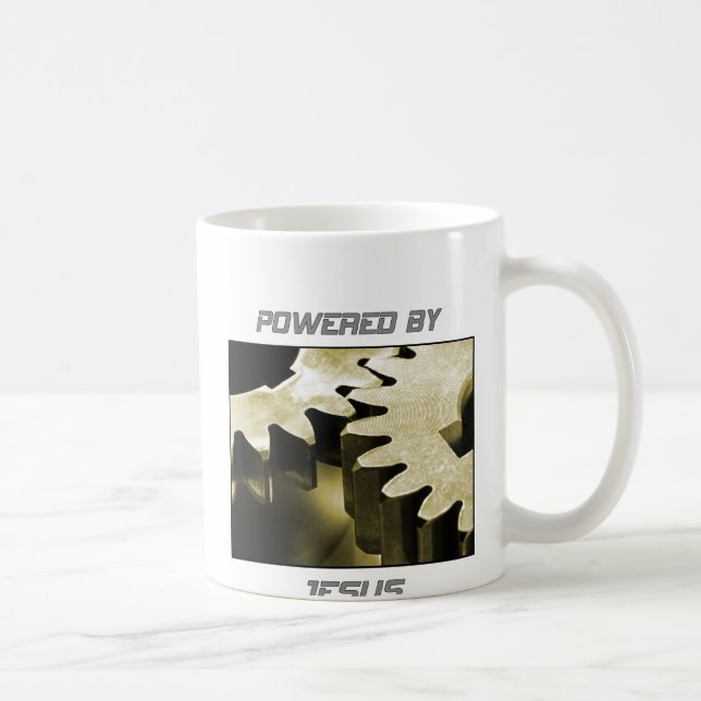 Angetrieben durch Jesus Kaffeetasse (Rechts)