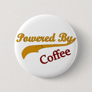 Angetrieben durch Kaffee Button