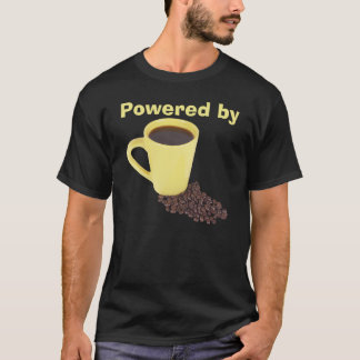 Angetrieben durch Kaffee-T - Shirt