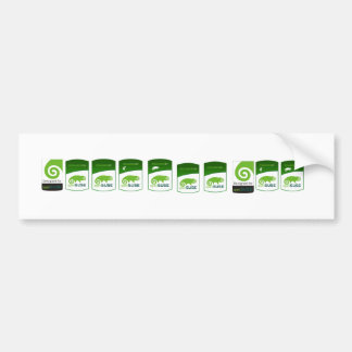 angetrieben durch opensuse Aufkleber Autoaufkleber