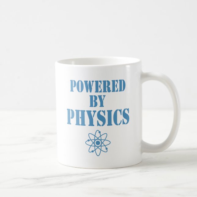 Angetrieben durch Physik Kaffeetasse (Rechts)