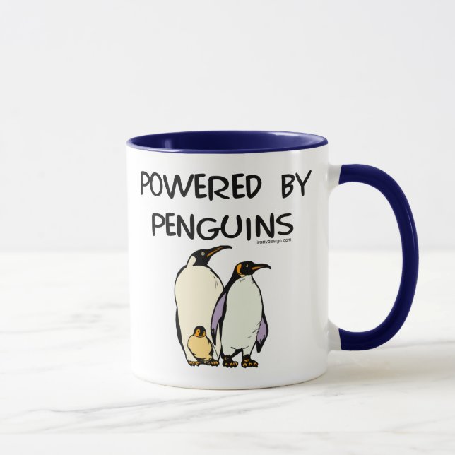 Angetrieben durch Pinguine Tasse (Rechts)