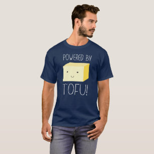 Angetrieben durch Tofu mit illustriertem T-Shirt