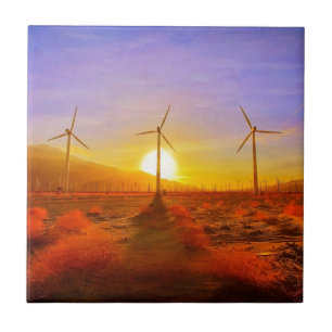 Angetrieben durch Wind Fliese