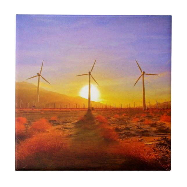 Angetrieben durch Wind Fliese (Vorderseite)
