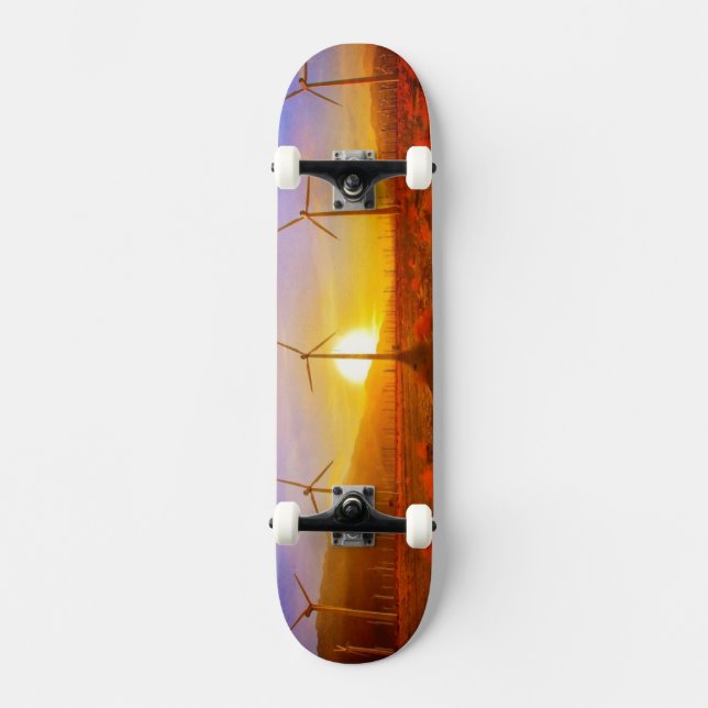 Angetrieben durch Wind Skateboard (Vorderseite)