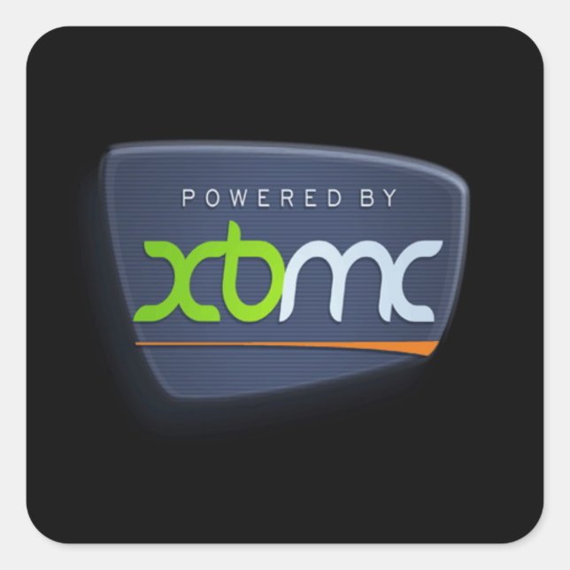 Angetrieben durch XBMC Aufkleber (Vorderseite)