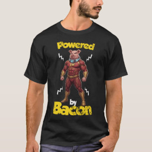 Angetrieben von Bacon Lustige Fitness 67 Starker S T-Shirt