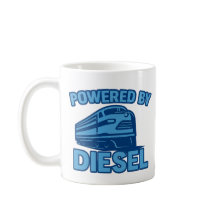 Angetrieben von Diesel-Retro-Zug-Design