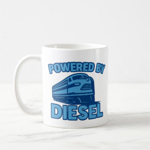 Angetrieben von Diesel-Retro-Zug-Design Kaffeetasse