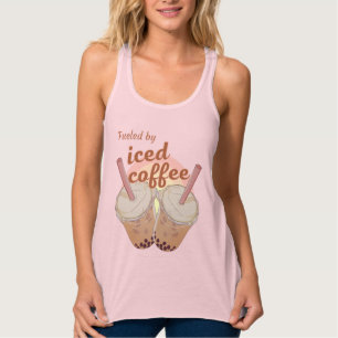 Angetrieben von eisgekühltem Kaffee. Geschenk für  Tank Top