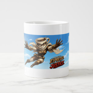 Angetrieben von Espresso. Angefeuert von Gerechtig Jumbo-Tasse