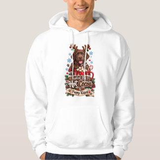 Angetrieben von heißer Schokolade und Welpenküssen Hoodie