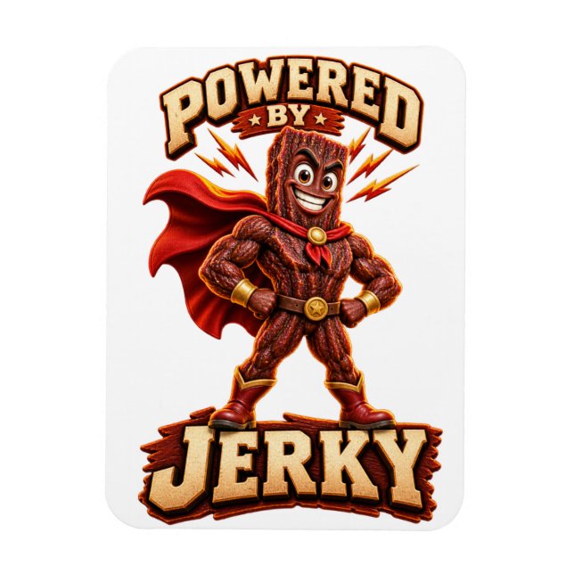 Angetrieben von Jerky Superhero Magnet (Vertikal)