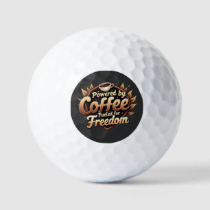 Angetrieben von Kaffee, beflügelt von Freiheit Golfball